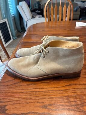 Gravati Suede Leather Lace Up Chukka Boots Tan Men's Size 10
